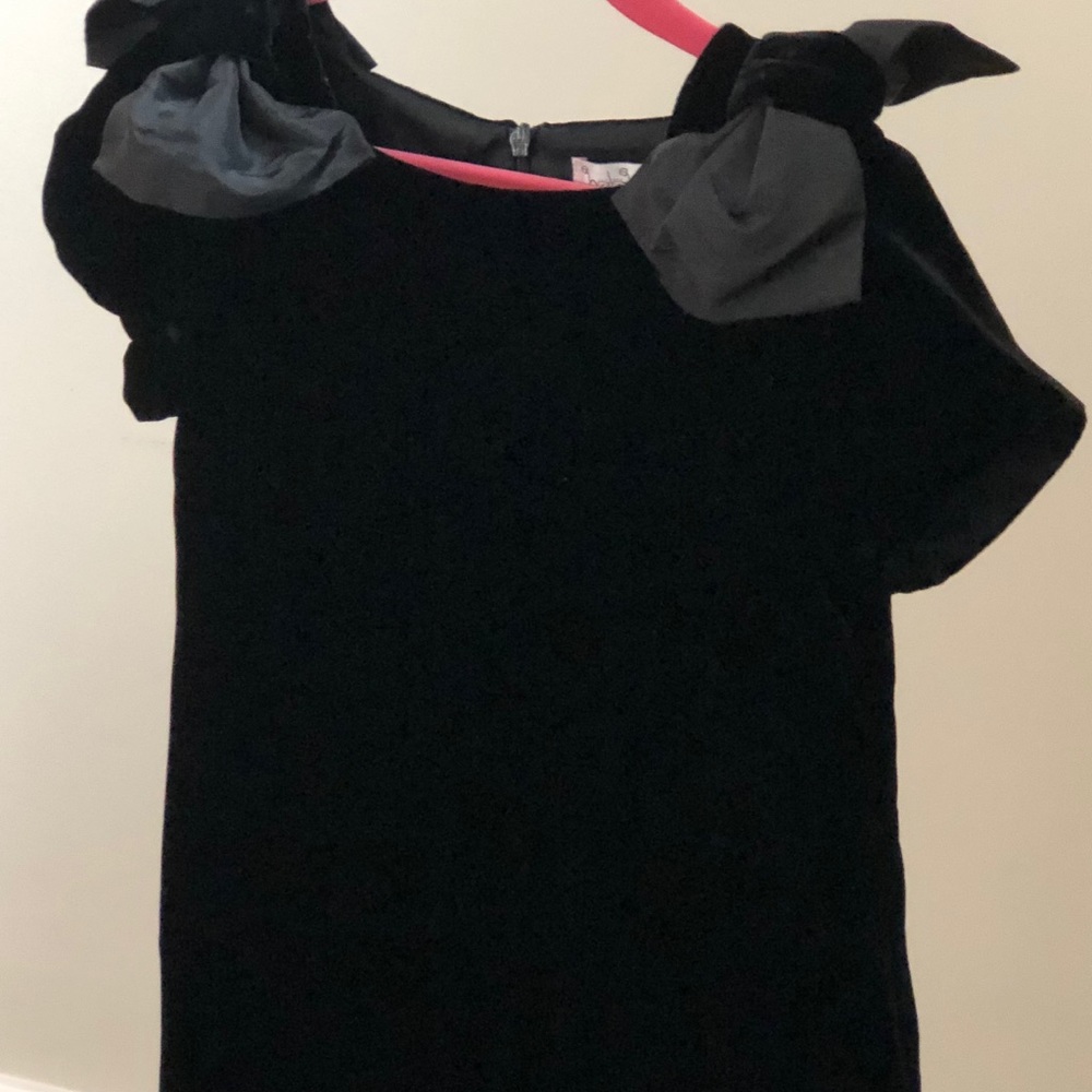 Chasing Fireflies - Black Velvet & Silk Dress